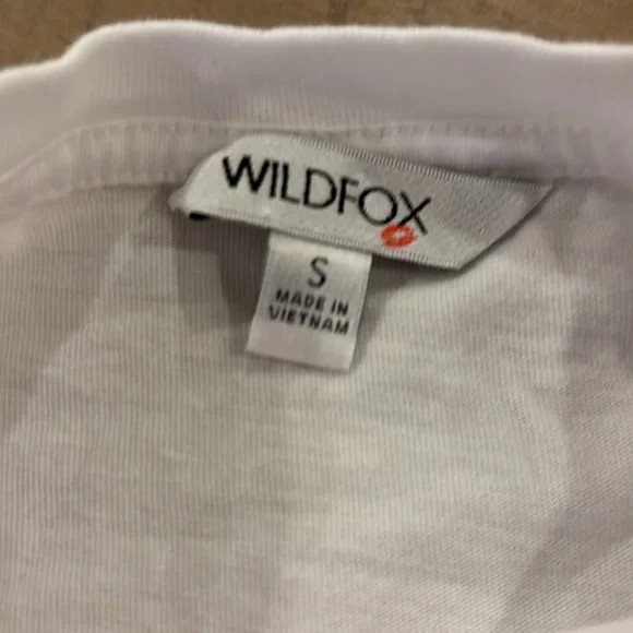 Wildfox Boutique French Martini Graphic Tee Shirt Top Small - Picture 5 of 7